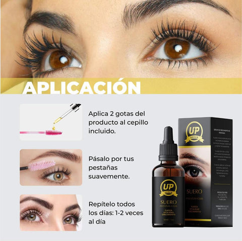 Serum Up® Alargamiento de pestañas y cejas